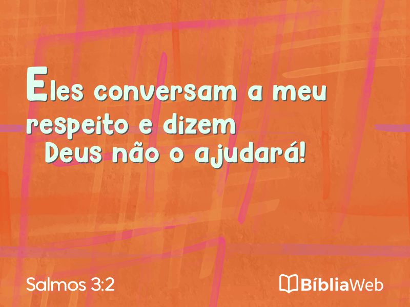 Salmos 3:2 em imagem para compartilhar