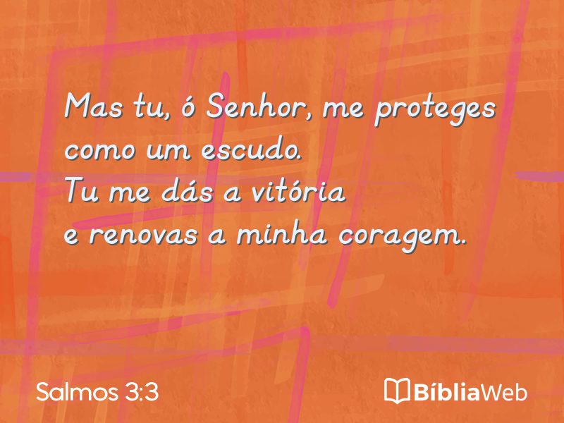 Salmos 3:3 em imagem para compartilhar