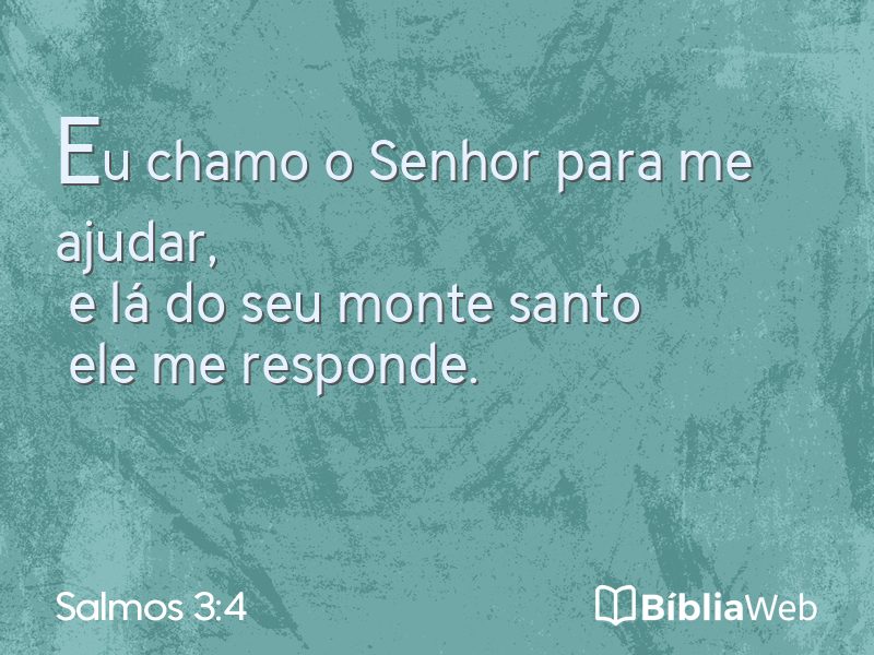 Salmos 3:4 em imagem para compartilhar