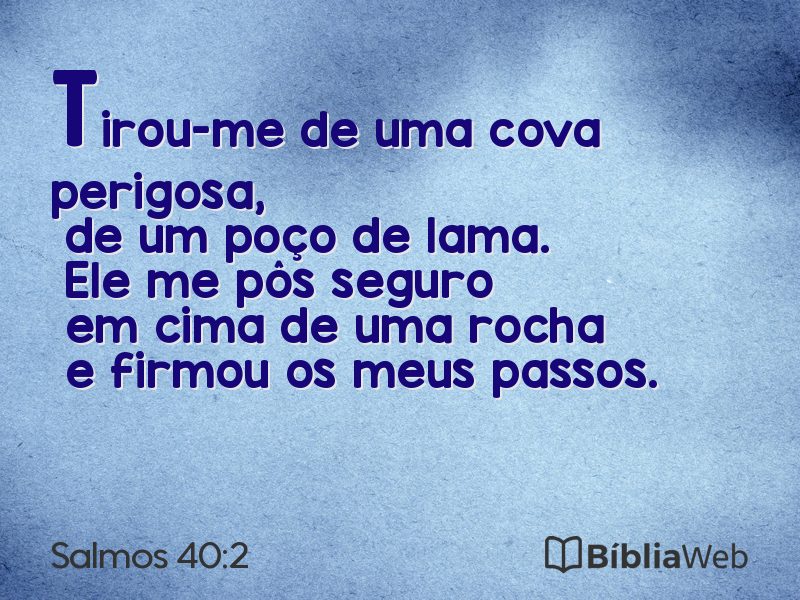 Salmos 40:2 em imagem para compartilhar