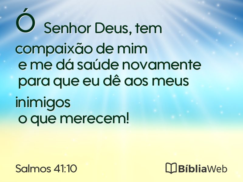Salmos 41:10 em imagem para compartilhar