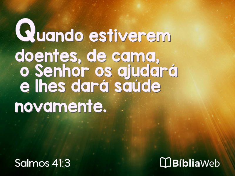 Salmos 41:3 em imagem para compartilhar