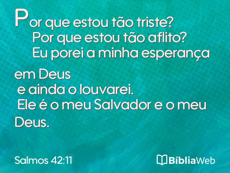 Salmos 42:11 em imagem para compartilhar