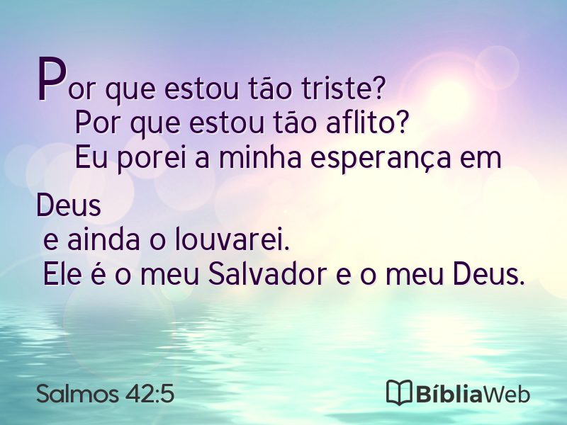 Salmos 42:5 em imagem para compartilhar