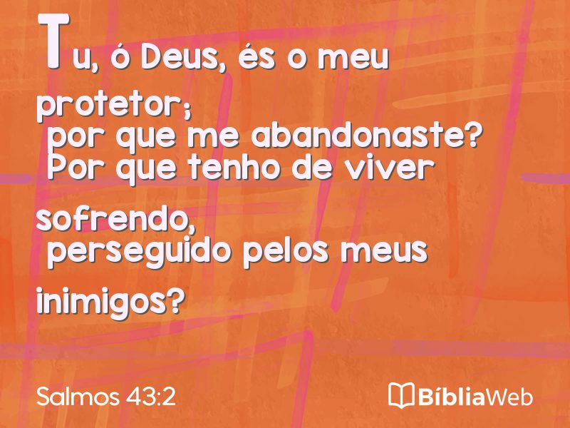 Salmos 43:2 em imagem para compartilhar