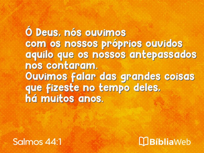 Salmos 44:1 em imagem para compartilhar