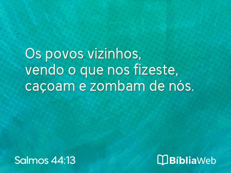 Salmos 44:13 em imagem para compartilhar