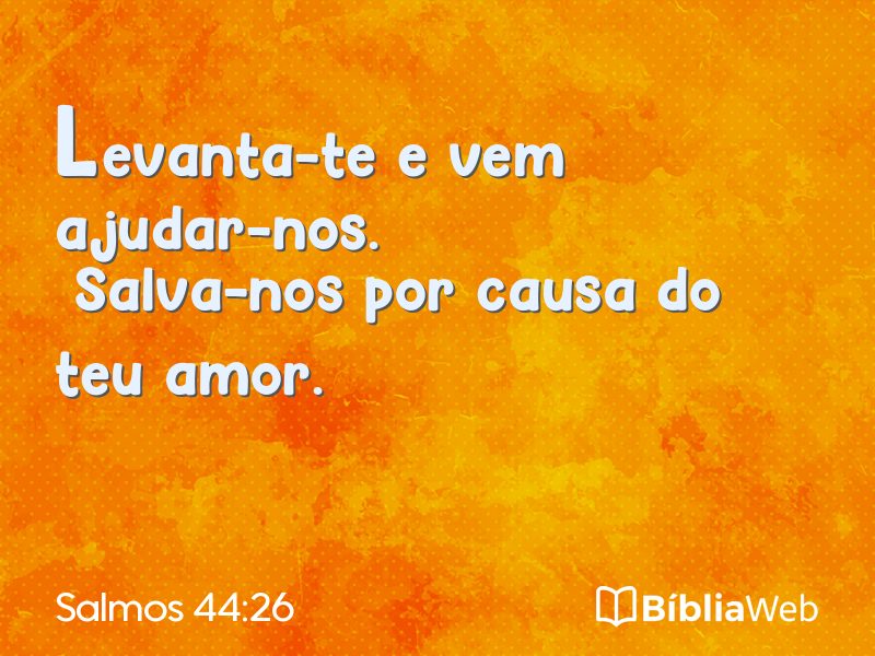 Salmos 44:26 em imagem para compartilhar