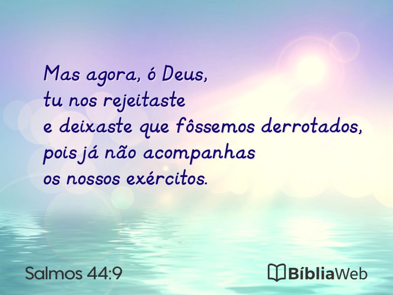 Salmos 44:9 em imagem para compartilhar