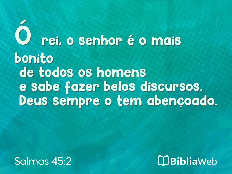 Salmos 45:2 em imagem para compartilhar