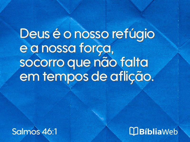 Salmos 46:1 em imagem para compartilhar