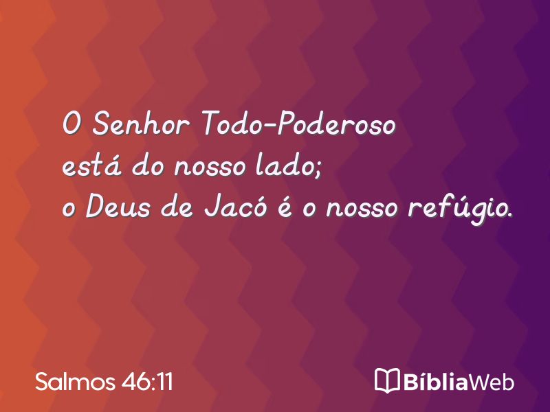 Salmos 46:11 em imagem para compartilhar