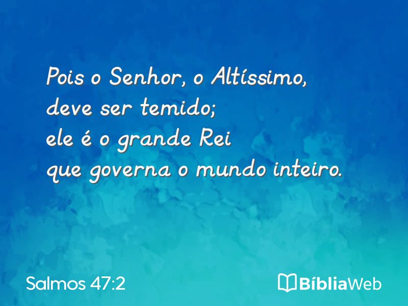 Salmos 47:2 em imagem para compartilhar