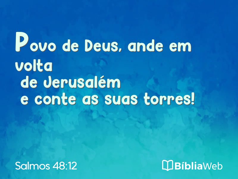 Salmos 48:12 em imagem para compartilhar