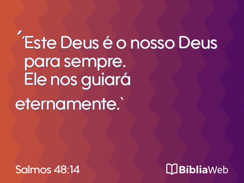 Salmos 48:14 em imagem para compartilhar