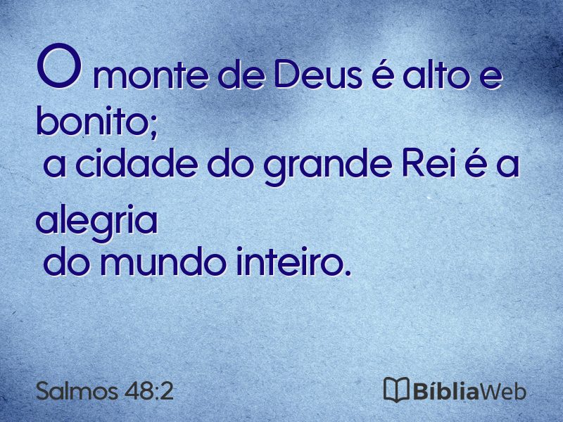 Salmos 48:2 em imagem para compartilhar
