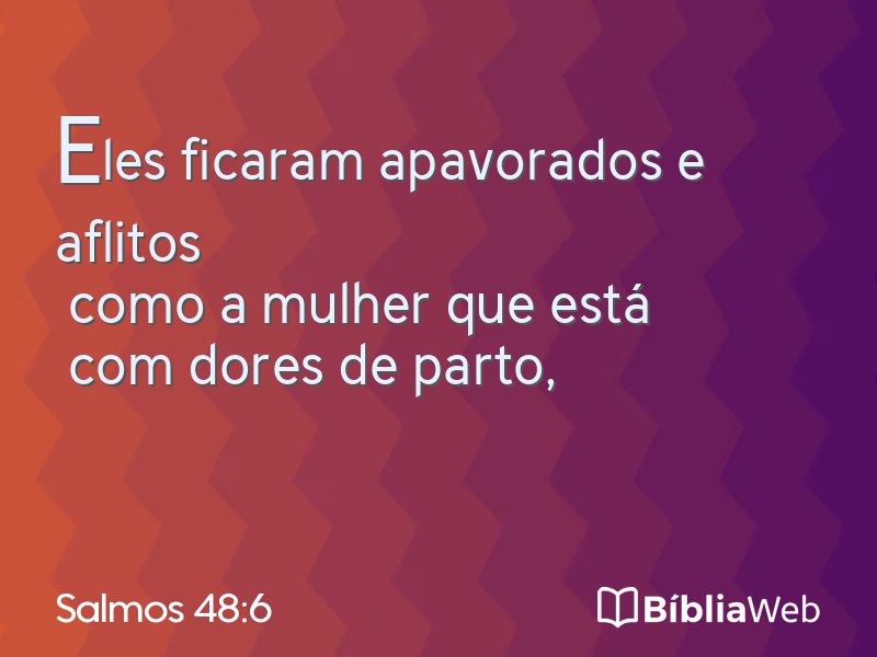 Salmos 48:6 em imagem para compartilhar