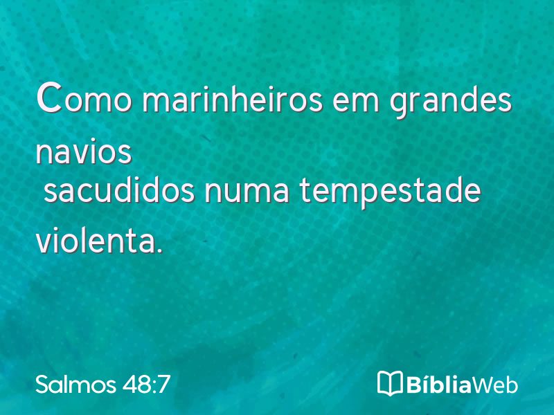Salmos 48:7 em imagem para compartilhar