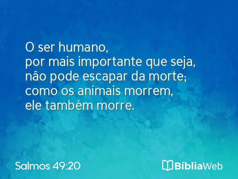 Salmos 49:20 em imagem para compartilhar