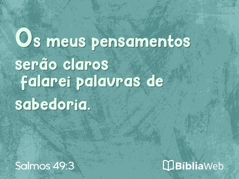 Salmos 49:3 em imagem para compartilhar