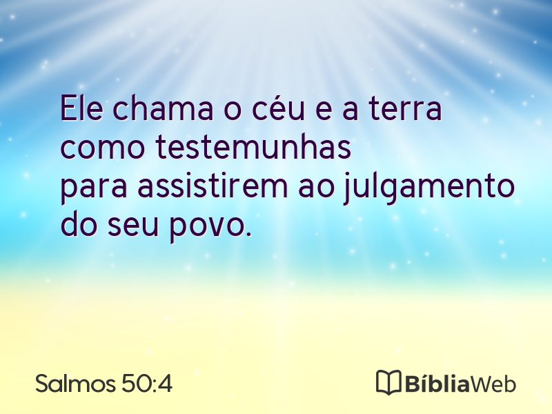 Salmos 50:4 em imagem para compartilhar