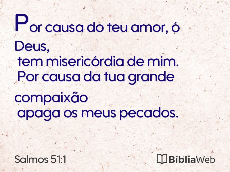 Salmos 51:1 em imagem para compartilhar