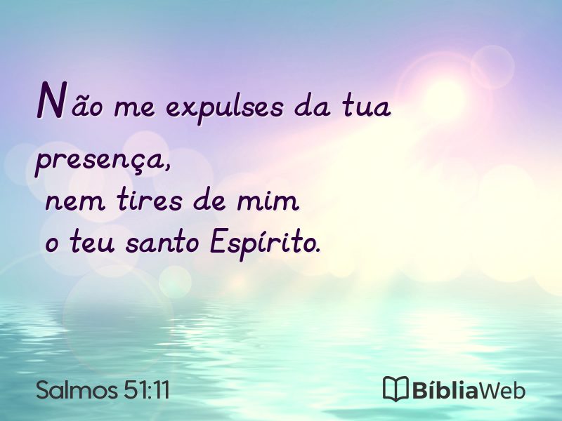 Salmos 51:11 em imagem para compartilhar