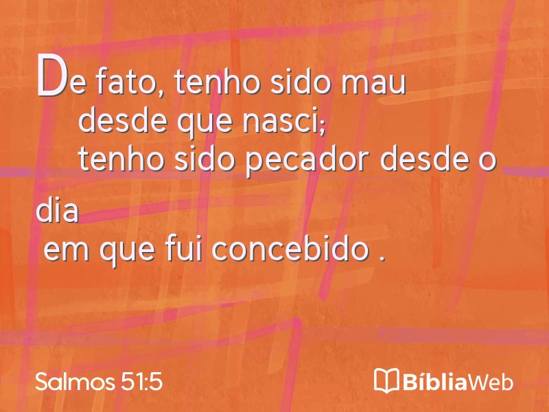 Salmos 51:5 em imagem para compartilhar