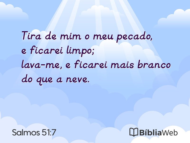 Salmos 51:7 em imagem para compartilhar