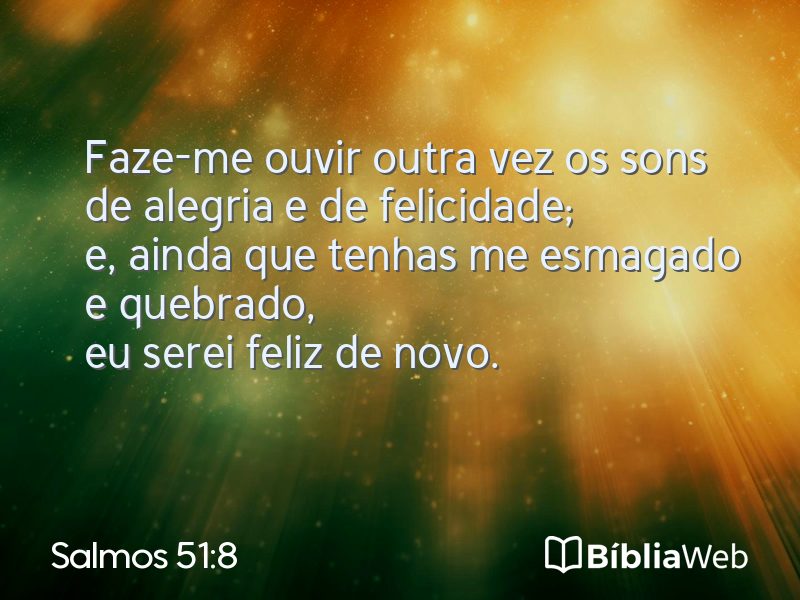 Salmos 51:8 em imagem para compartilhar