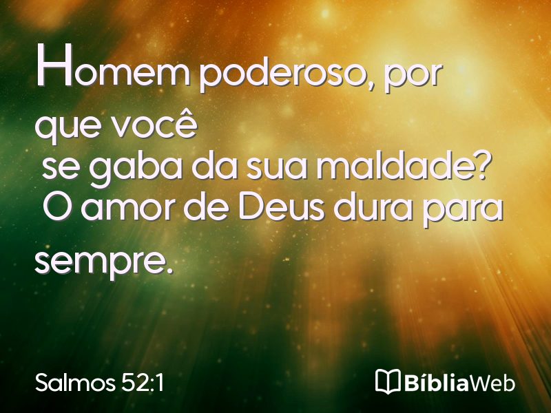 Salmos 52:1 em imagem para compartilhar