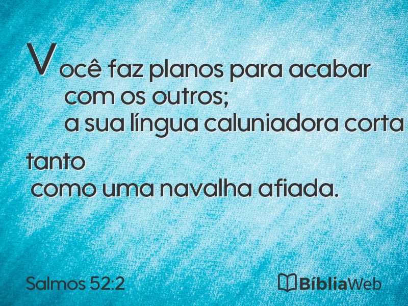 Salmos 52:2 em imagem para compartilhar