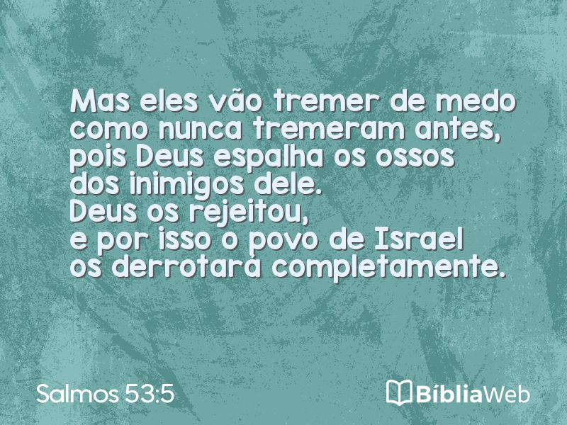 Salmos 53:5 em imagem para compartilhar