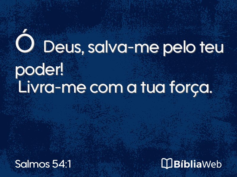 Salmos 54:1 em imagem para compartilhar