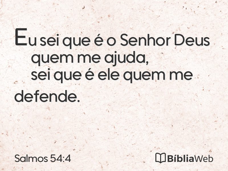 Salmos 54:4 em imagem para compartilhar
