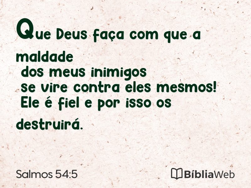 Salmos 54:5 em imagem para compartilhar