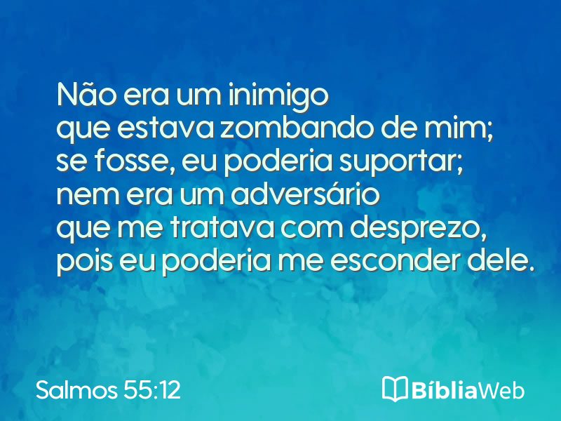 Salmos 55:12 em imagem para compartilhar