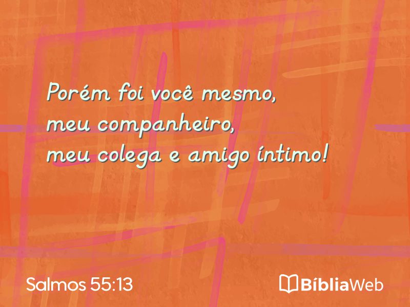 Salmos 55:13 em imagem para compartilhar