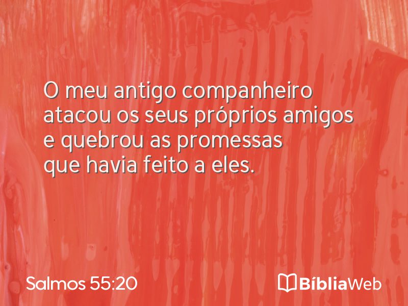 Salmos 55:20 em imagem para compartilhar