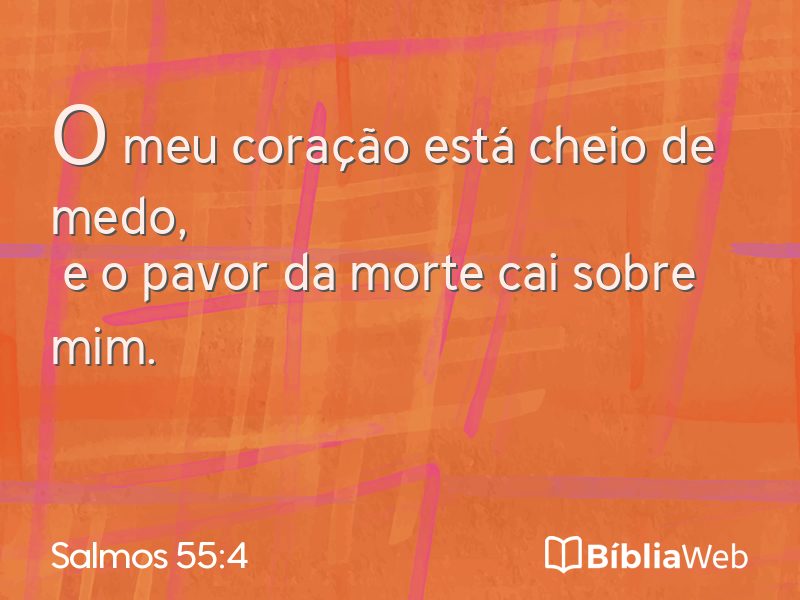 Salmos 55:4 em imagem para compartilhar