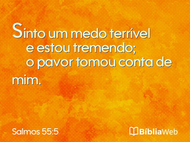 Salmos 55:5 em imagem para compartilhar