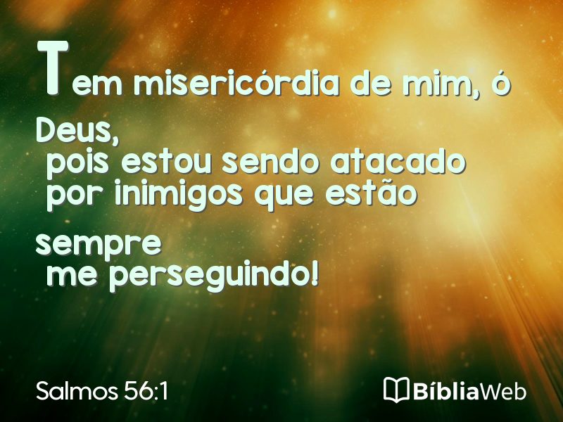Salmos 56:1 em imagem para compartilhar