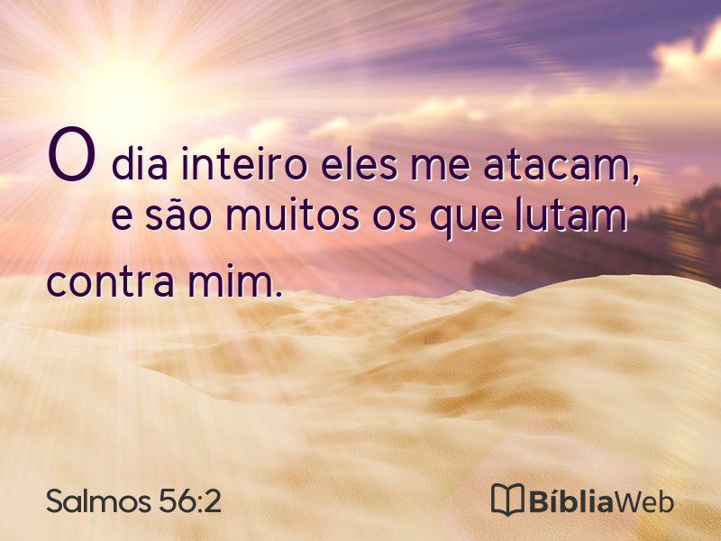 Salmos 56:2 em imagem para compartilhar