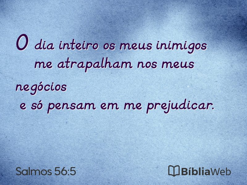 Salmos 56:5 em imagem para compartilhar