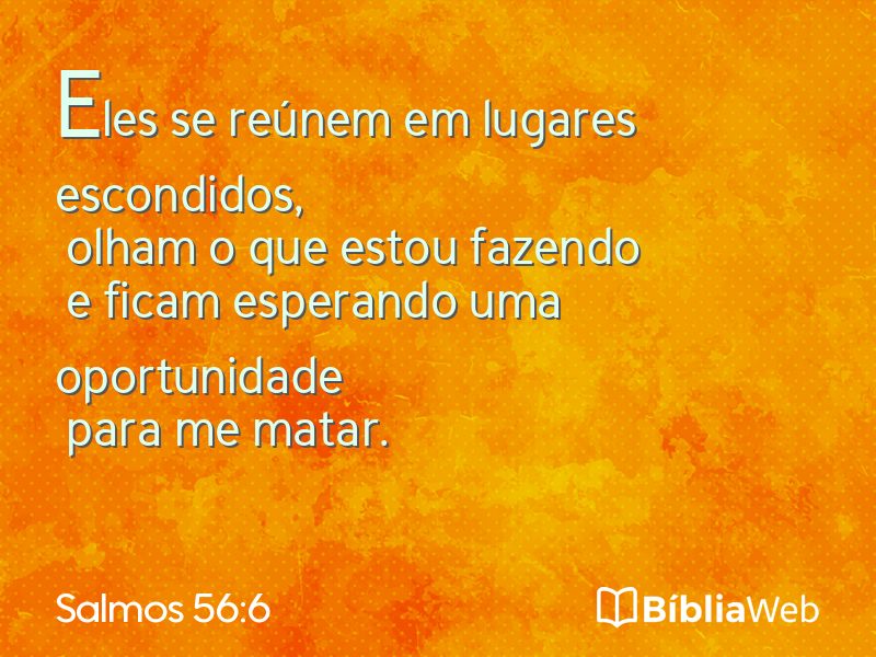 Salmos 56:6 em imagem para compartilhar