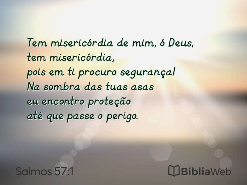 Salmos 57:1 em imagem para compartilhar