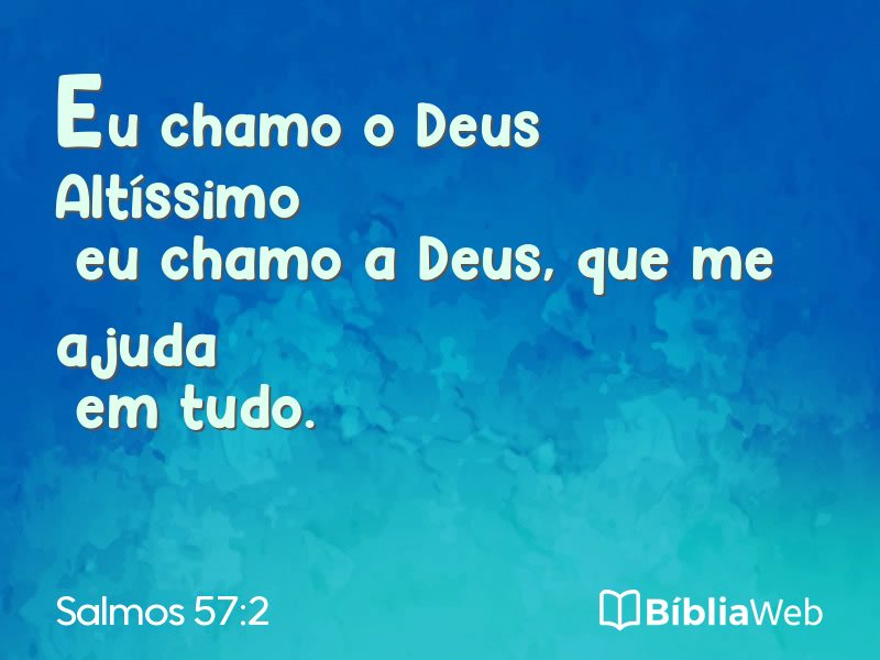 Salmos 57:2 em imagem para compartilhar