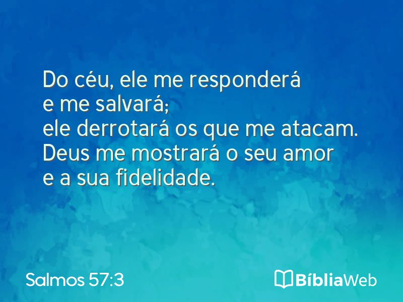 Salmos 57:3 em imagem para compartilhar