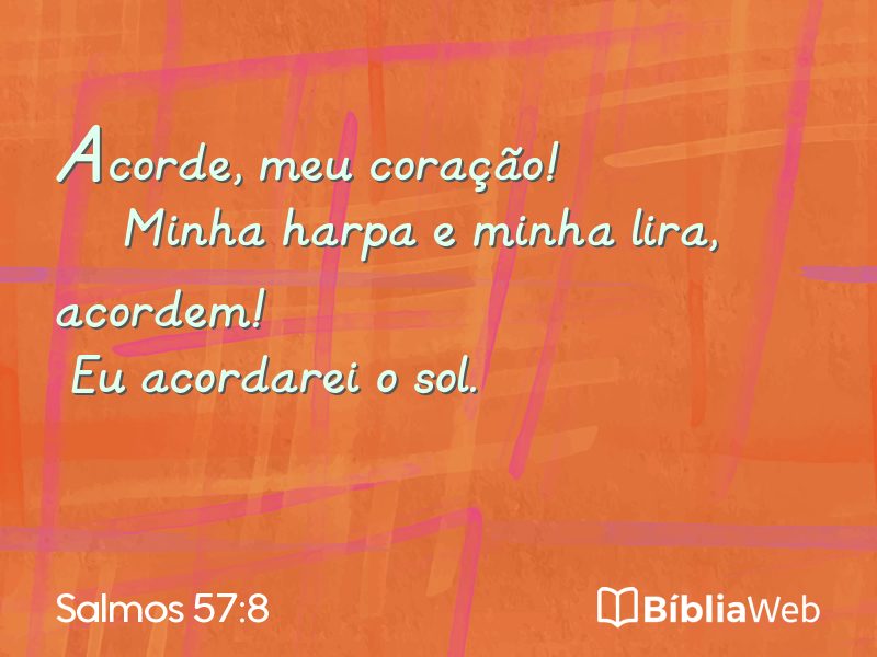 Salmos 57:8 em imagem para compartilhar