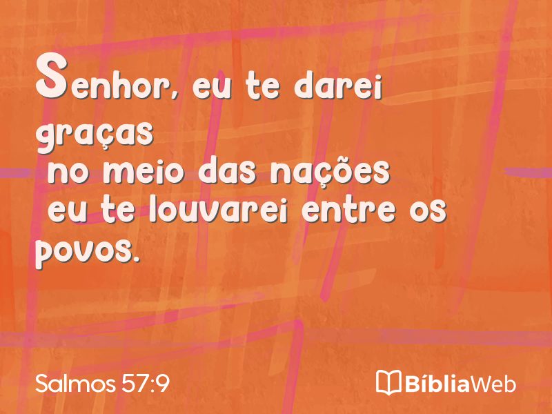 Salmos 57:9 em imagem para compartilhar